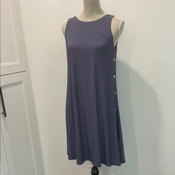 Lauren Ralph Lauren Navy Patterned Dress - Picture 2 of 16